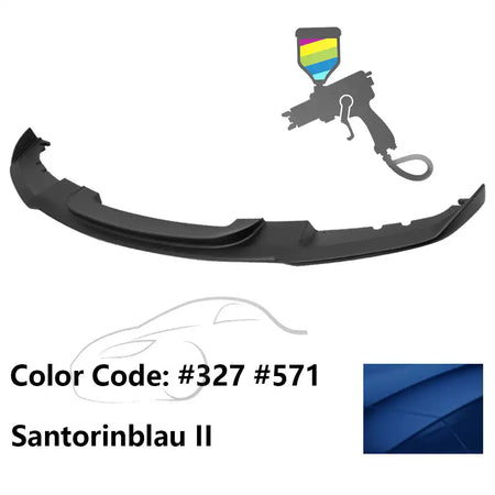 2012-2018 BMW F30 3 Series M Sport Front Bumper Lip Chin Spoiler Painted #327;571 Santorinblau II