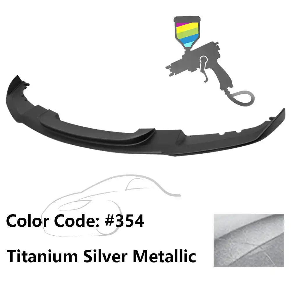 2012-2018 BMW F30 3 Series M Sport Front Bumper Lip Chin Spoiler Painted #354 Titanium Silver Metallic