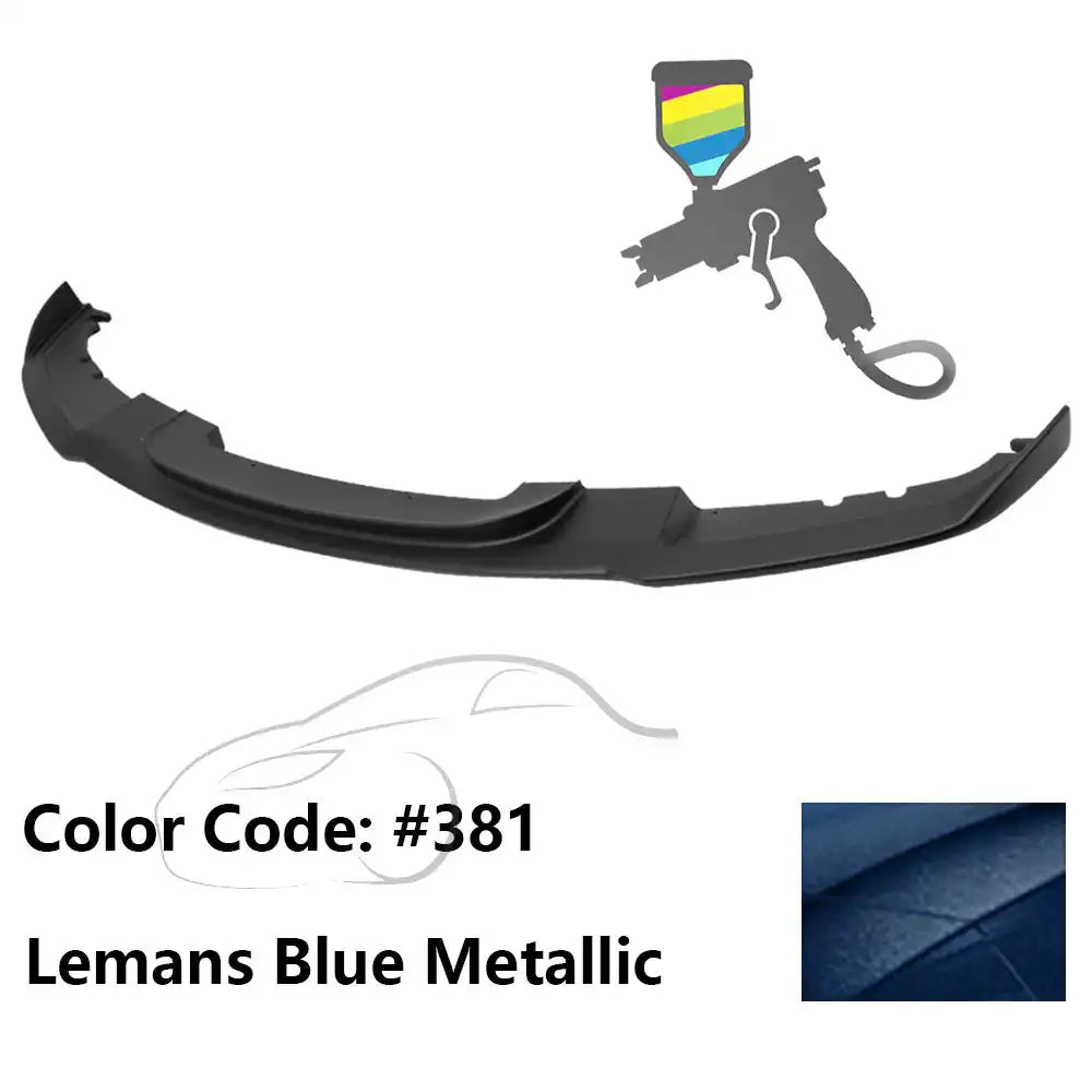 2012-2018 BMW F30 3 Series M Sport Front Bumper Lip Chin Spoiler Painted #381 Lemans Blue Metallic