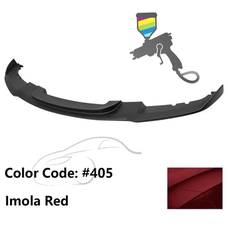 2012-2018 BMW F30 3 Series M Sport Front Bumper Lip Chin Spoiler Painted #405 Imola Red