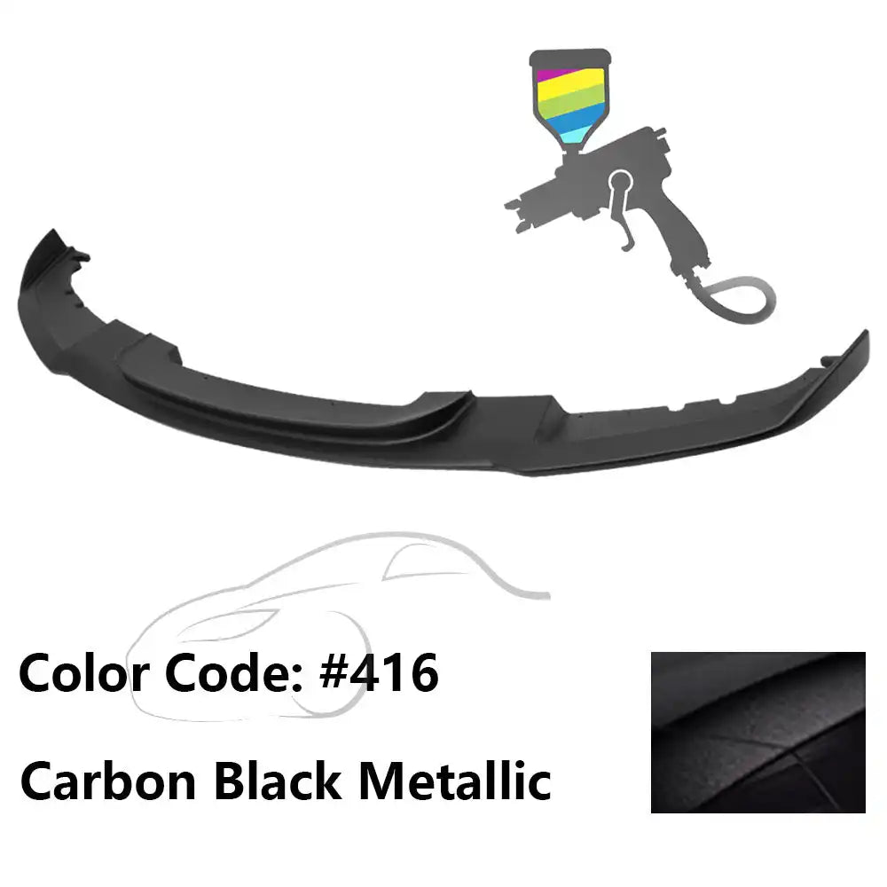 2012-2018 BMW F30 3 Series M Sport Front Bumper Lip Chin Spoiler Painted #416 Carbon Black Metallic