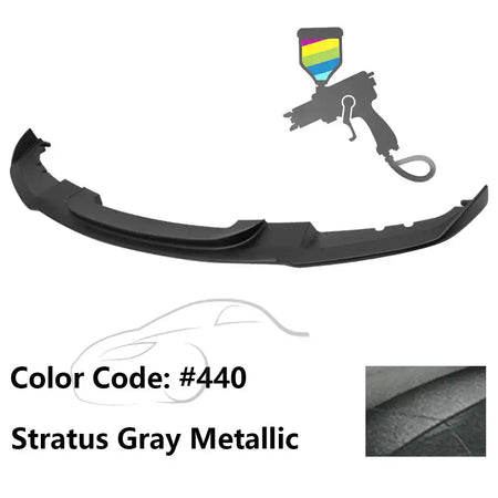 2012-2018 BMW F30 3 Series M Sport Front Bumper Lip Chin Spoiler Painted #440 Stratus Gray Metallic