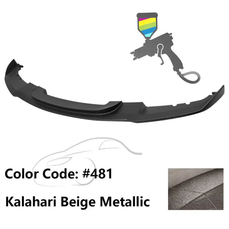 2012-2018 BMW F30 3 Series M Sport Front Bumper Lip Chin Spoiler Painted #481 Kalahari Beige Metallic