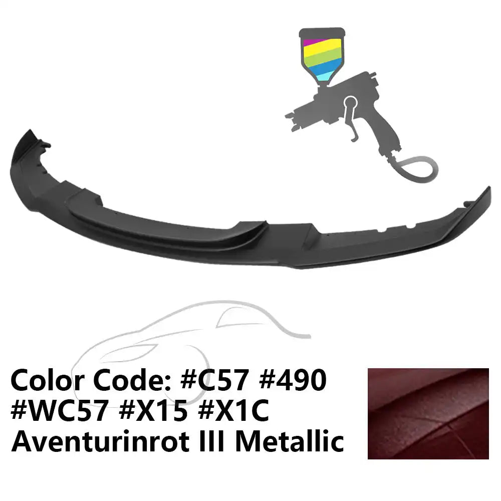 2012-2018 BMW F30 3 Series M Sport Front Bumper Lip Chin Spoiler Painted #490, C57, WC57 Aventurinrot III Metallic