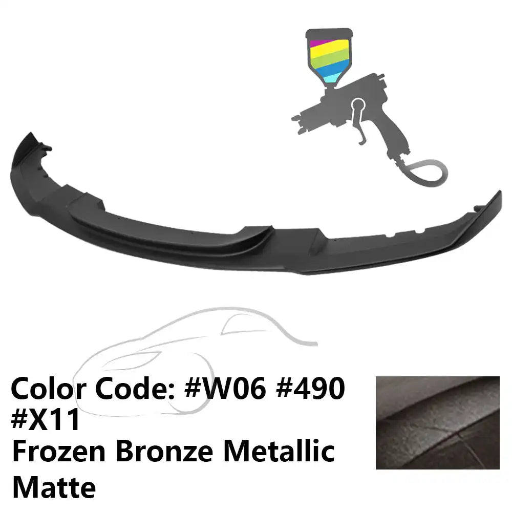 2012-2018 BMW F30 3 Series M Sport Front Bumper Lip Chin Spoiler Painted #490, W06 Bronze Metallic Matte