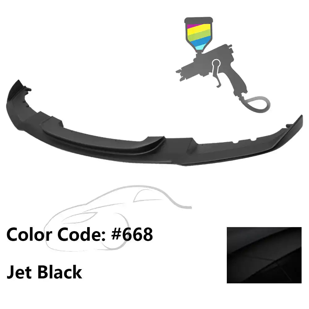 2012-2018 BMW F30 3 Series M Sport Front Bumper Lip Chin Spoiler Painted #668 Jet Black