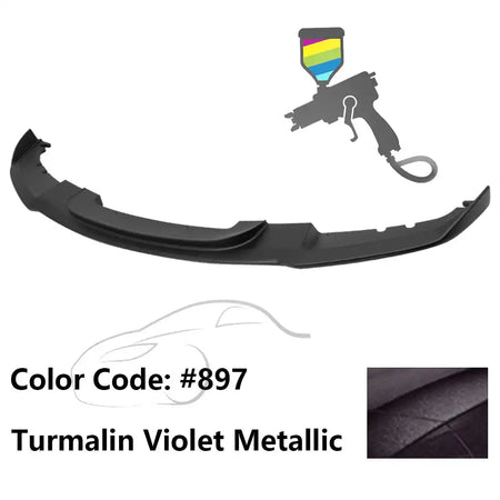 2012-2018 BMW F30 3 Series M Sport Front Bumper Lip Chin Spoiler Painted #897 Turmalin Violet Metallic