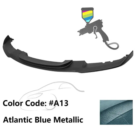 2012-2018 BMW F30 3 Series M Sport Front Bumper Lip Chin Spoiler Painted #A13 Atlantic Blue Metallic