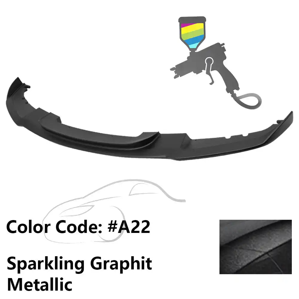 2012-2018 BMW F30 3 Series M Sport Front Bumper Lip Chin Spoiler Painted #A22 Sparkling Graphit Metallic