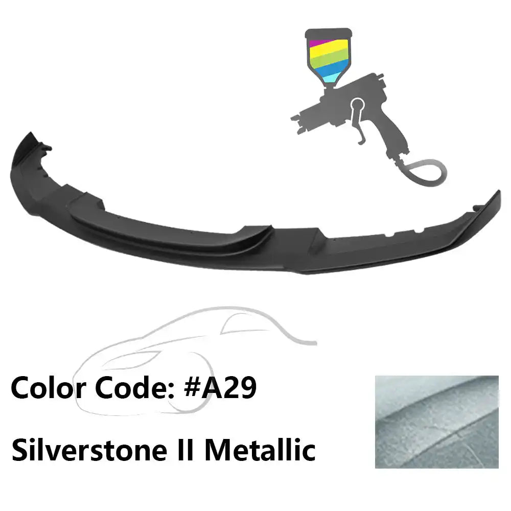 2012-2018 BMW F30 3 Series M Sport Front Bumper Lip Chin Spoiler Painted #A29 Silverstone II Metallic