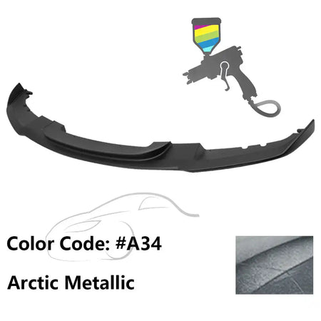 2012-2018 BMW F30 3 Series M Sport Front Bumper Lip Chin Spoiler Painted #A34 Arctic Metallic