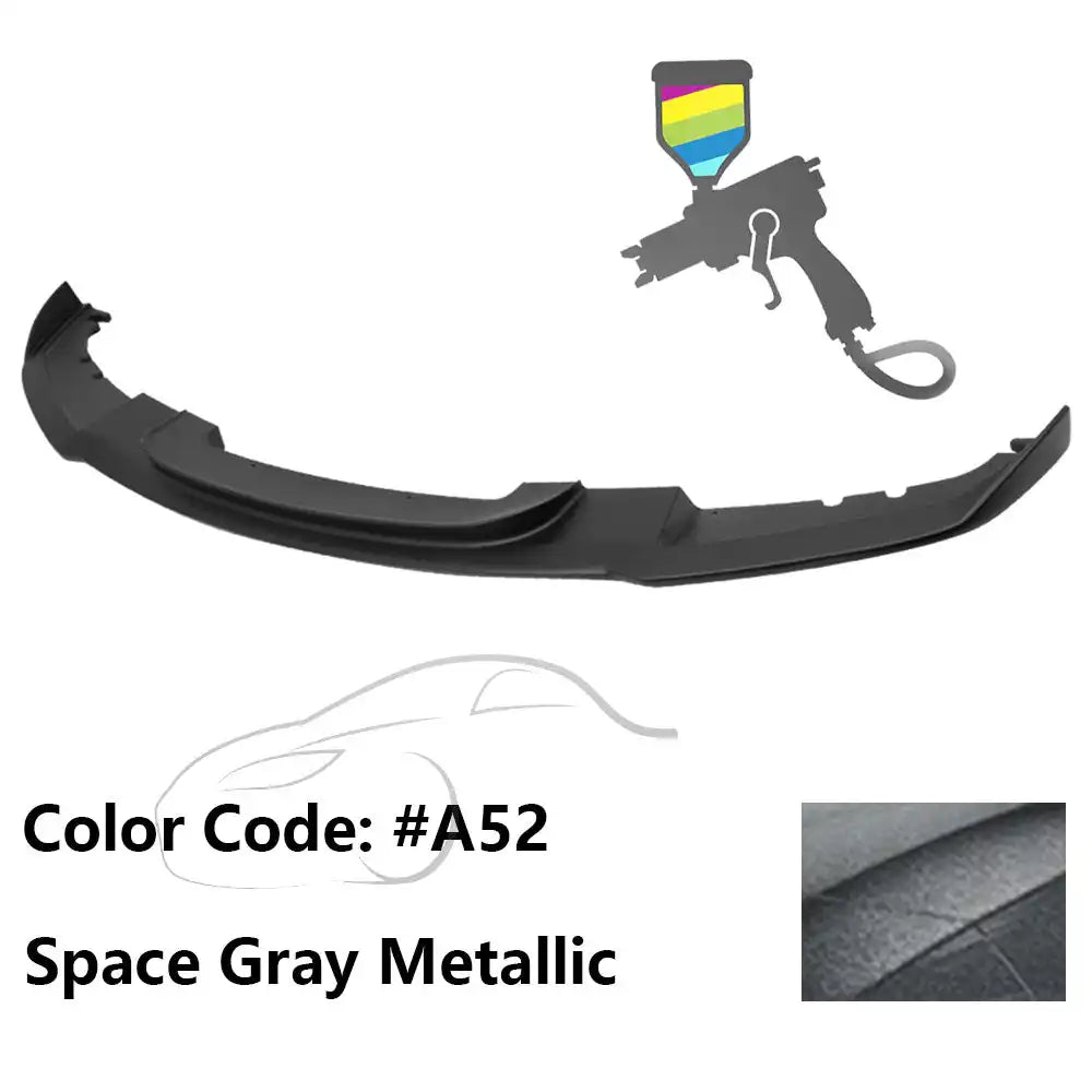 2012-2018 BMW F30 3 Series M Sport Front Bumper Lip Chin Spoiler Painted #A52 Space Gray Metallic
