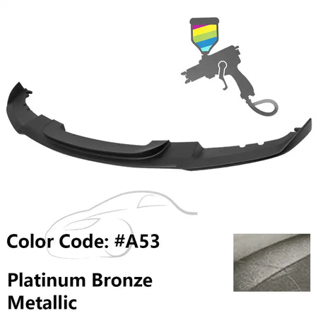 2012-2018 BMW F30 3 Series M Sport Front Bumper Lip Chin Spoiler Painted #A53 Platinum Bronze Metallic