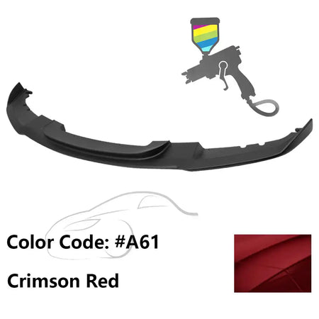 2012-2018 BMW F30 3 Series M Sport Front Bumper Lip Chin Spoiler Painted #A61 Crimson Red