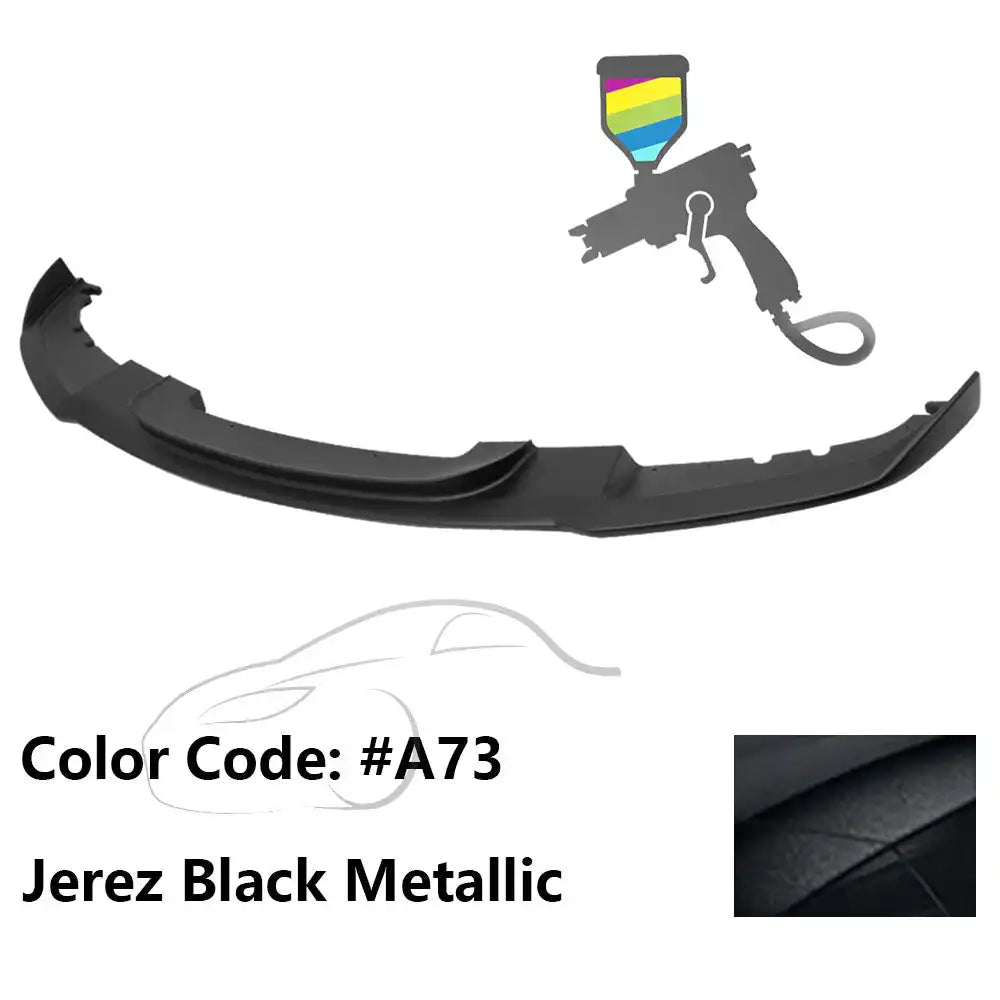 2012-2018 BMW F30 3 Series M Sport Front Bumper Lip Chin Spoiler Painted #A73 Jerez Black Metallic