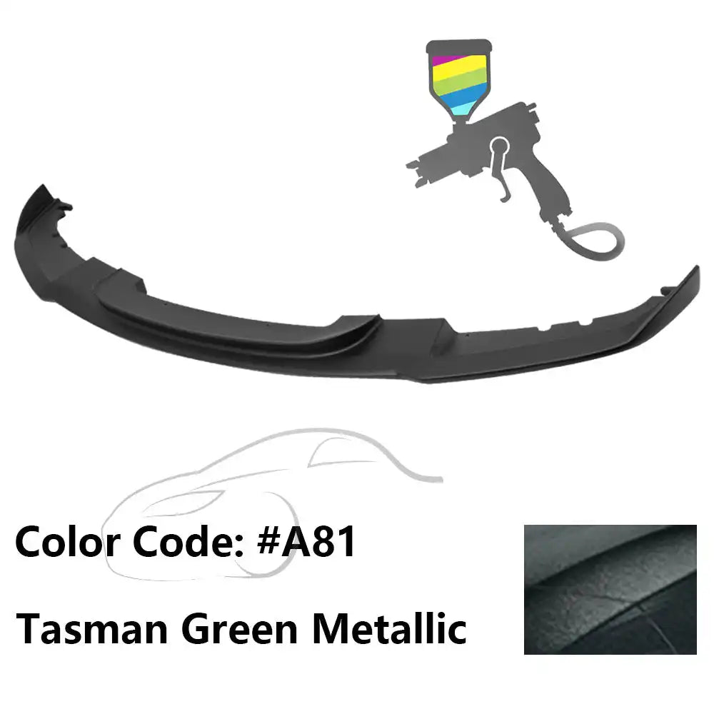 2012-2018 BMW F30 3 Series M Sport Front Bumper Lip Chin Spoiler Painted #A81 Tasman Green Metallic