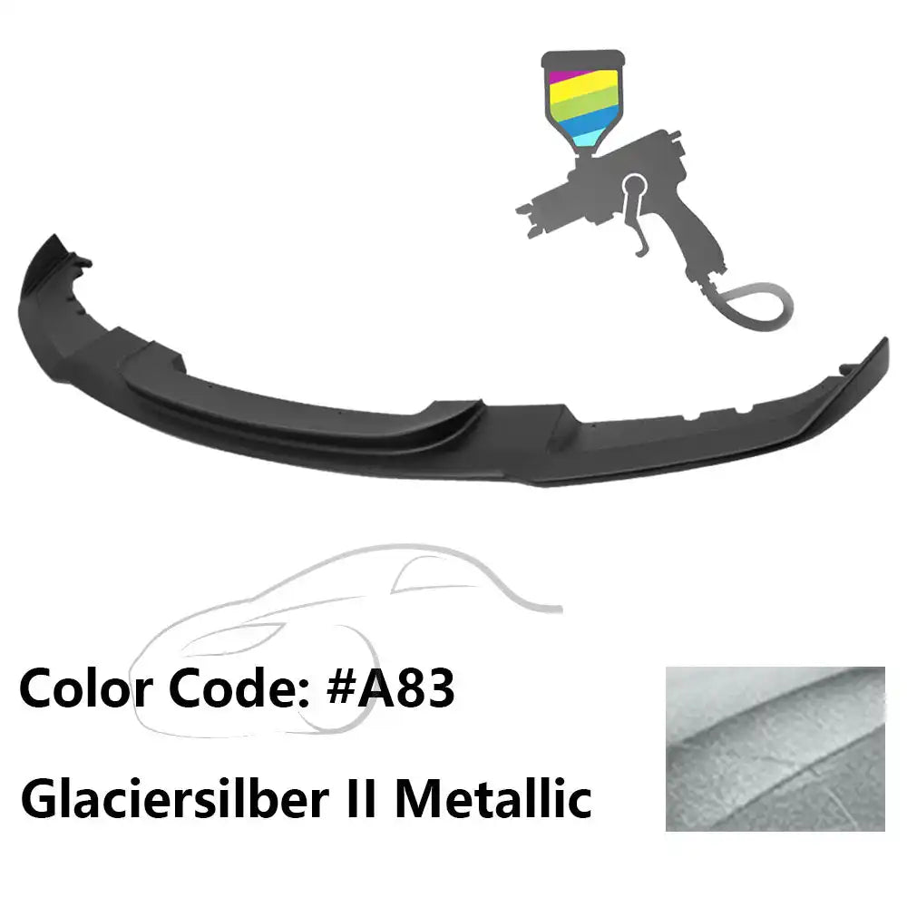 2012-2018 BMW F30 3 Series M Sport Front Bumper Lip Chin Spoiler Painted #A83 Glaciersilber II Metallic