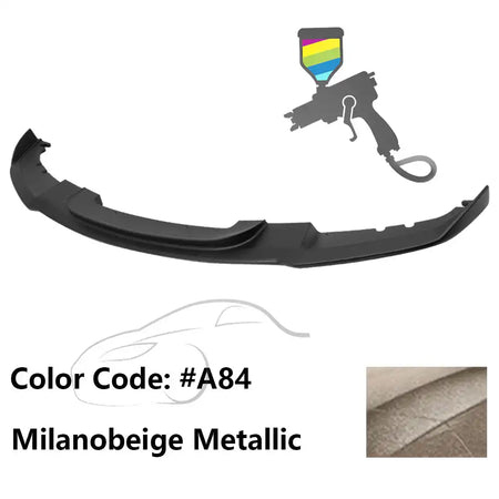 2012-2018 BMW F30 3 Series M Sport Front Bumper Lip Chin Spoiler Painted #A84 Milanobeige Metallic