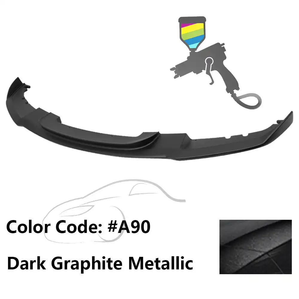 2012-2018 BMW F30 3 Series M Sport Front Bumper Lip Chin Spoiler Painted #A90 Dark Graphite Metallic