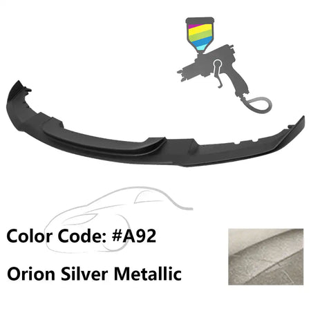 2012-2018 BMW F30 3 Series M Sport Front Bumper Lip Chin Spoiler Painted #A92 Orion Silver Metallic