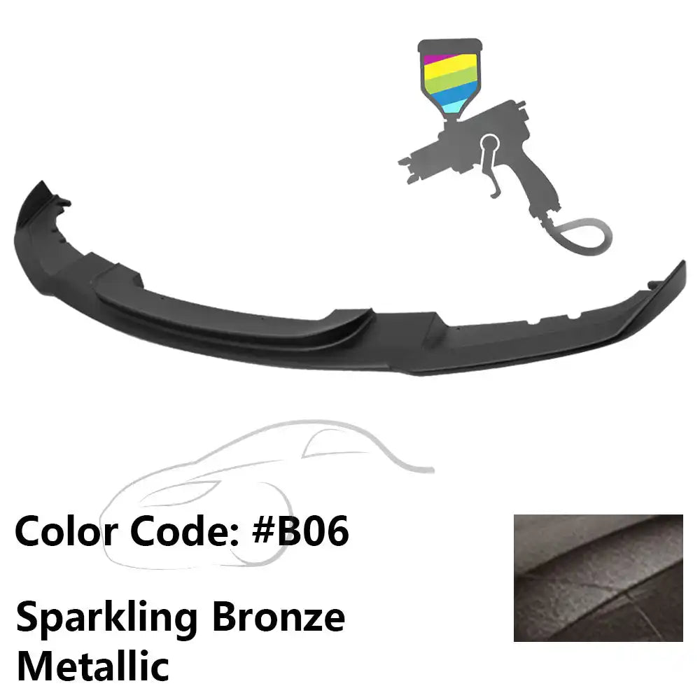 2012-2018 BMW F30 3 Series M Sport Front Bumper Lip Chin Spoiler Painted #B06 Sparkling Bronze Metallic