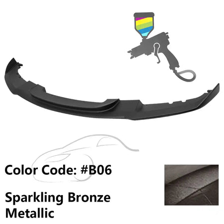 2012-2018 BMW F30 3 Series M Sport Front Bumper Lip Chin Spoiler Painted #B06 Sparkling Bronze Metallic