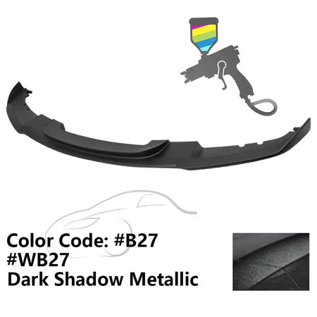 2012-2018 BMW F30 3 Series M Sport Front Bumper Lip Chin Spoiler Painted #B27, WB27 Dark Shadow Metallic