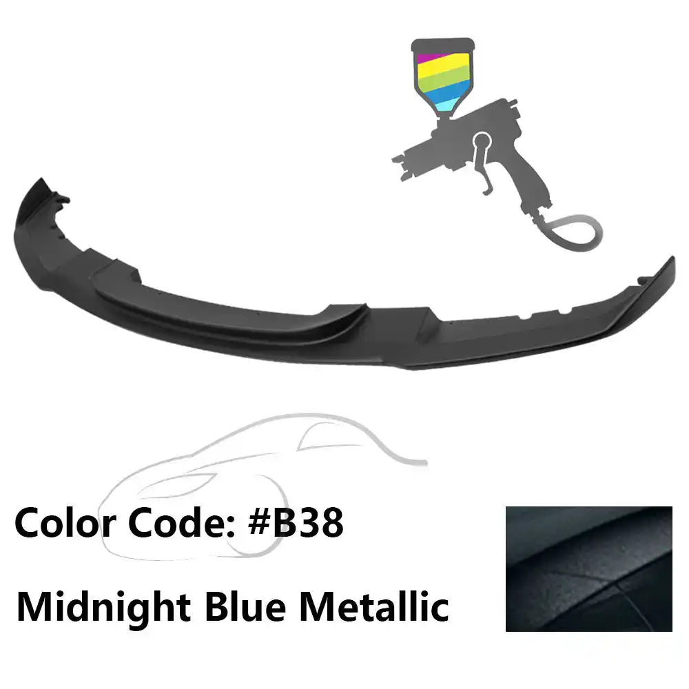2012-2018 BMW F30 3 Series M Sport Front Bumper Lip Chin Spoiler Painted #B38 Midnight Blue Metallic