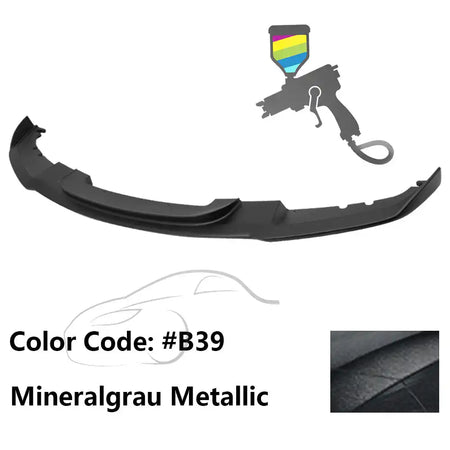 2012-2018 BMW F30 3 Series M Sport Front Bumper Lip Chin Spoiler Painted #B39 Mineralgrau Metallic