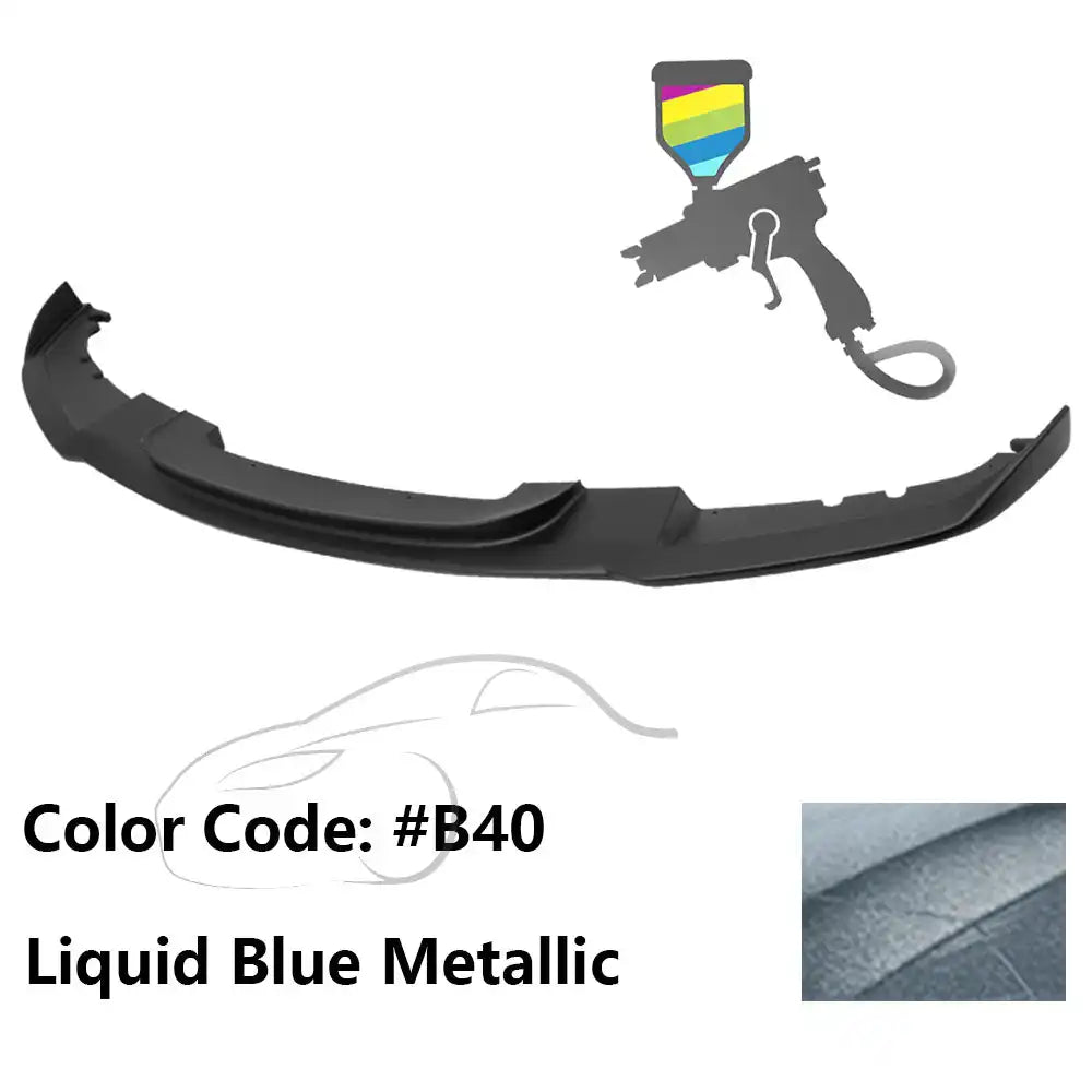 2012-2018 BMW F30 3 Series M Sport Front Bumper Lip Chin Spoiler Painted #B40 Liquid Blue Metallic