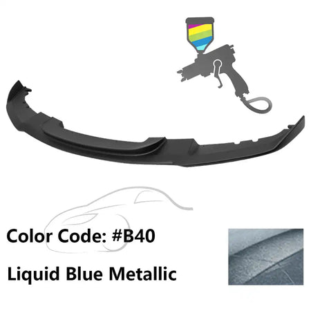 2012-2018 BMW F30 3 Series M Sport Front Bumper Lip Chin Spoiler Painted #B40 Liquid Blue Metallic