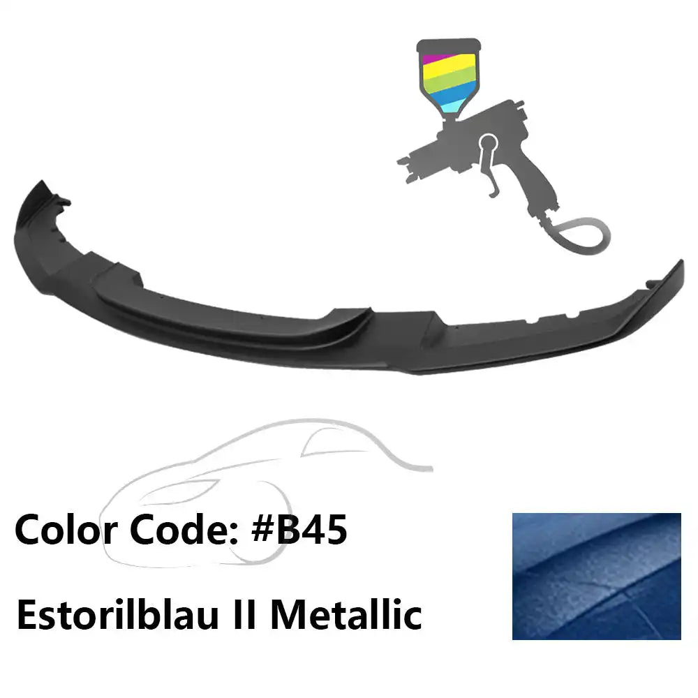 2012-2018 BMW F30 3 Series M Sport Front Bumper Lip Chin Spoiler Painted #B45 Estorilblau II Metallic