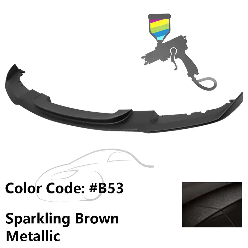 2012-2018 BMW F30 3 Series M Sport Front Bumper Lip Chin Spoiler Painted #B53 Sparkling Brown Metallic