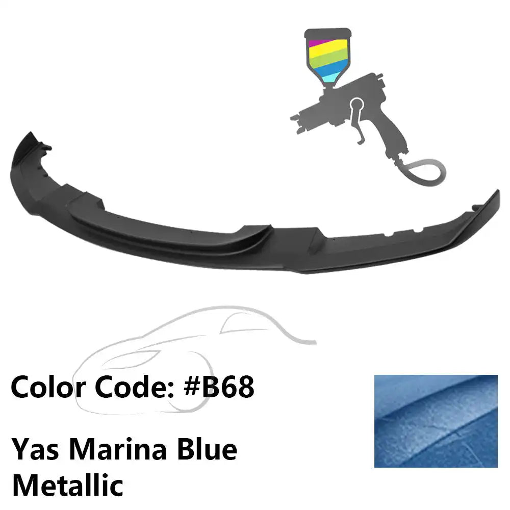 2012-2018 BMW F30 3 Series M Sport Front Bumper Lip Chin Spoiler Painted #B68 Yas Marina Blue Metallic