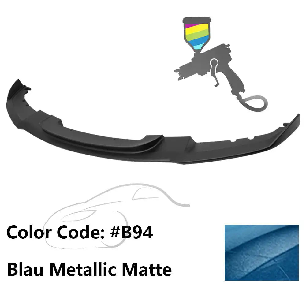 2012-2018 BMW F30 3 Series M Sport Front Bumper Lip Chin Spoiler Painted #B94 Blau Metallic Matte