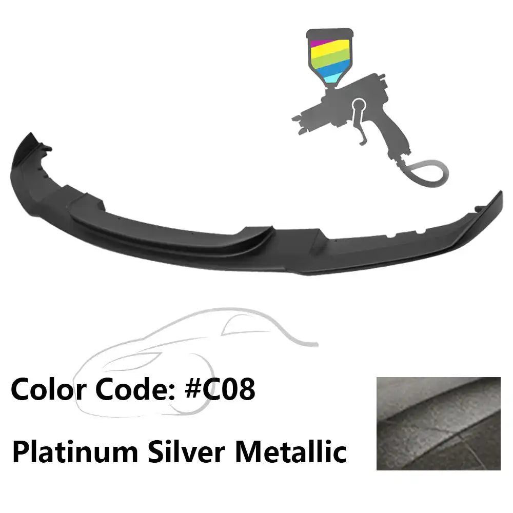 2012-2018 BMW F30 3 Series M Sport Front Bumper Lip Chin Spoiler Painted #C08 Platinum Silver Metallic