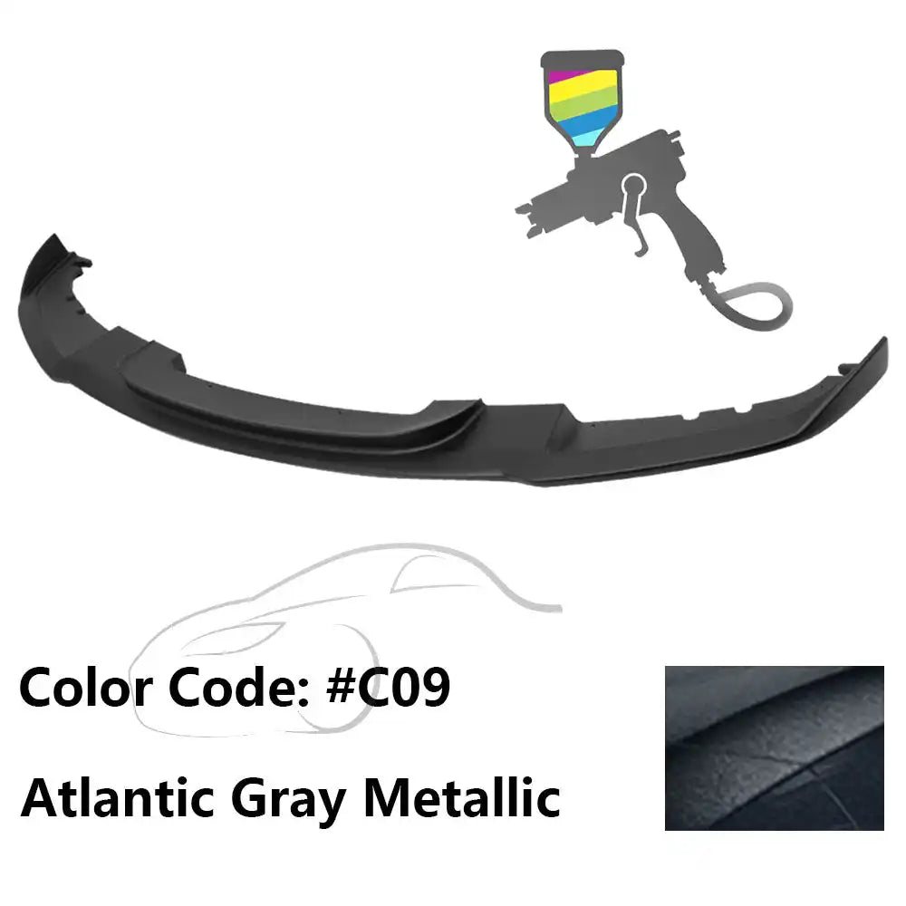 2012-2018 BMW F30 3 Series M Sport Front Bumper Lip Chin Spoiler Painted #C09 Atlantic Gray Metallic