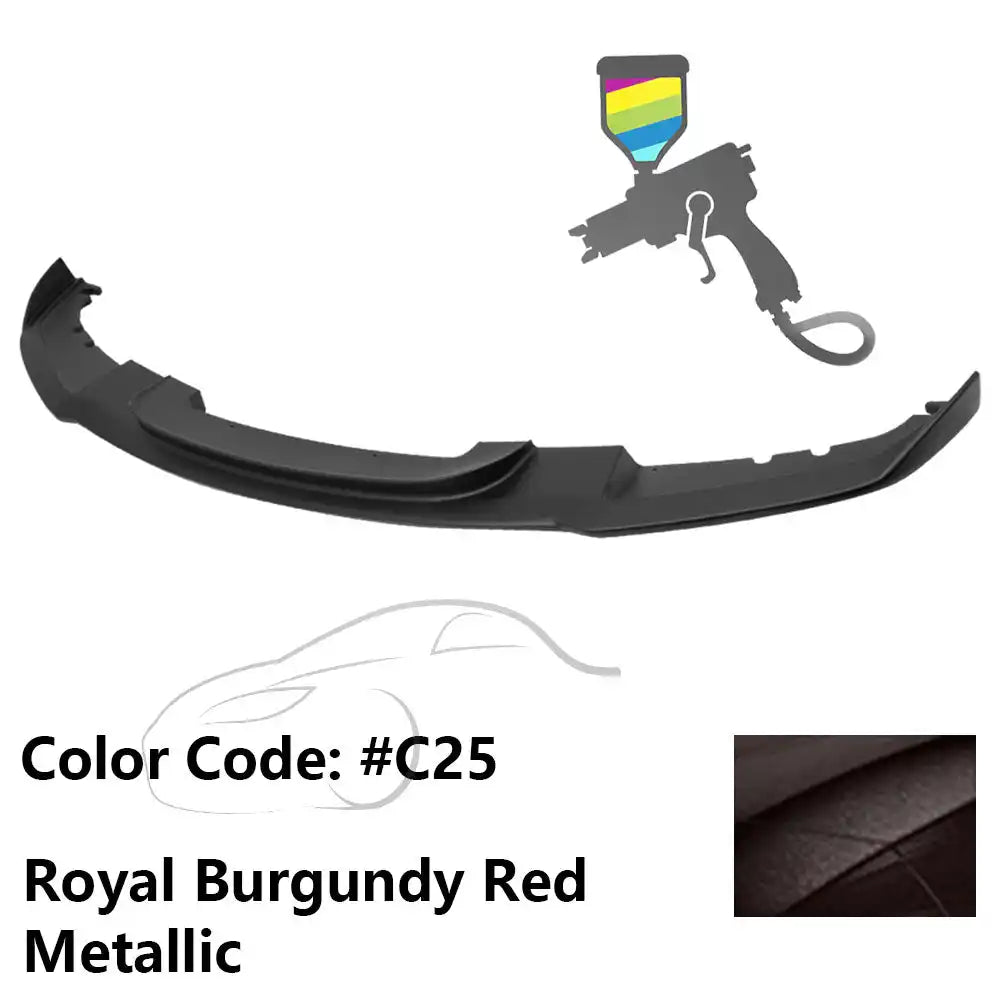2012-2018 BMW F30 3 Series M Sport Front Bumper Lip Chin Spoiler Painted #C25 Royal Burgundy Red Metallic