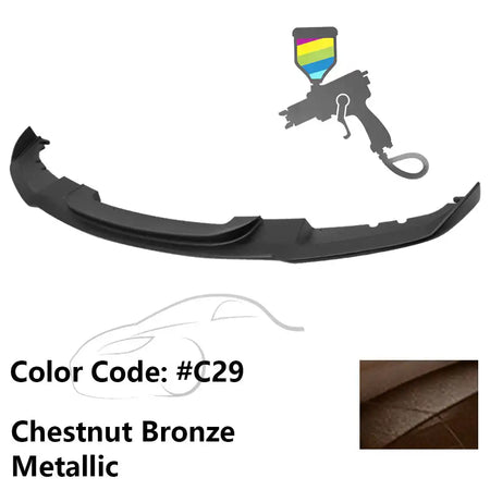 2012-2018 BMW F30 3 Series M Sport Front Bumper Lip Chin Spoiler Painted #C29 Chestnut Bronze Metallic