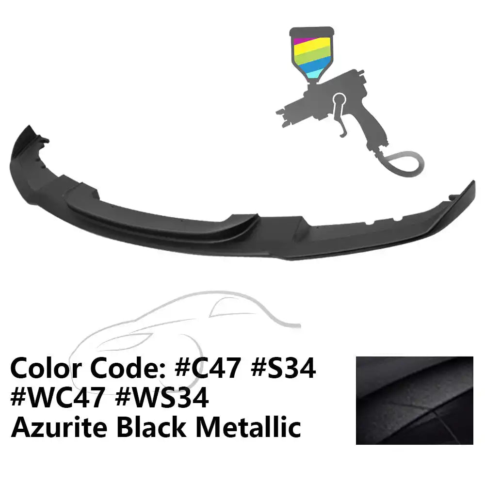 2012-2018 BMW F30 3 Series M Sport Front Bumper Lip Chin Spoiler Painted #C47, S34, WC47, WS34 Azurite Black