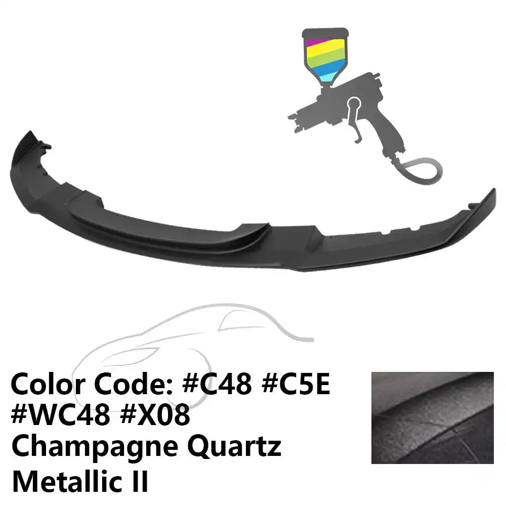 2012-2018 BMW F30 3 Series M Sport Front Bumper Lip Chin Spoiler Painted #C48, C5E Champagne Quartz Metallic II