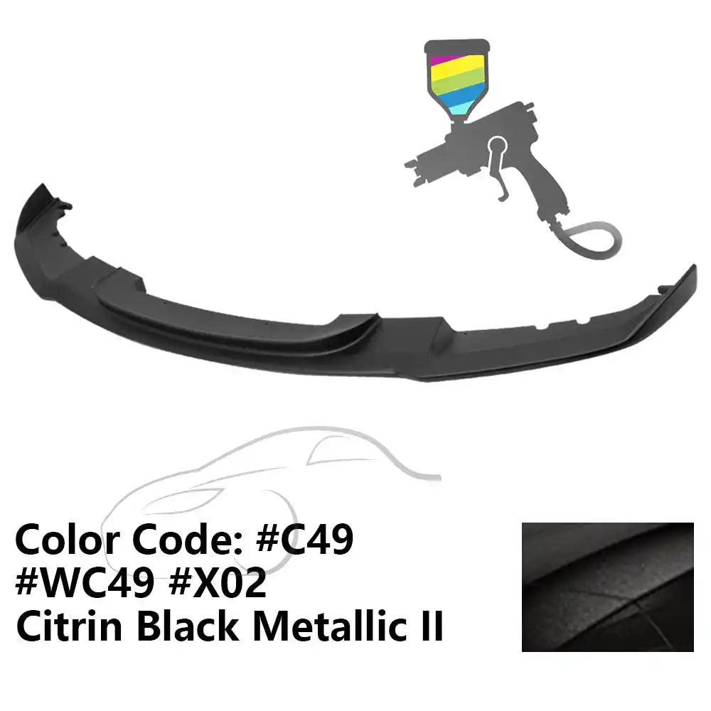 2012-2018 BMW F30 3 Series M Sport Front Bumper Lip Chin Spoiler Painted #C49, WC49, X02 Citrin Black Metallic II
