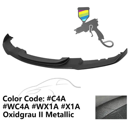 2012-2018 BMW F30 3 Series M Sport Front Bumper Lip Chin Spoiler Painted #C4A, WC4A, WX1A, X1A Oxidgrau II Metallic
