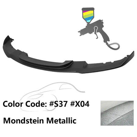 2012-2018 BMW F30 3 Series M Sport Front Bumper Lip Chin Spoiler Painted #S37, X04 Mondstein Metallic