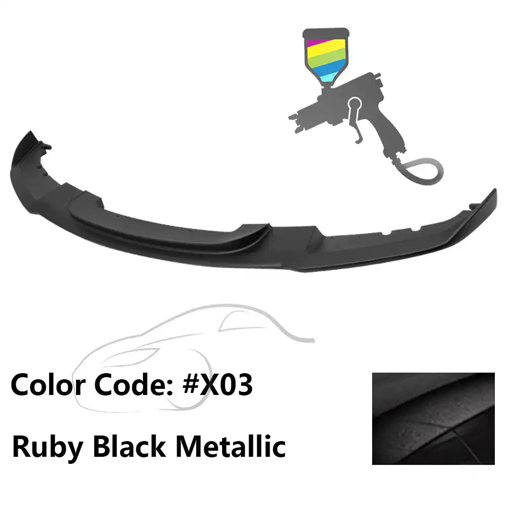 2012-2018 BMW F30 3 Series M Sport Front Bumper Lip Chin Spoiler Painted #X03 Ruby Black Metallic