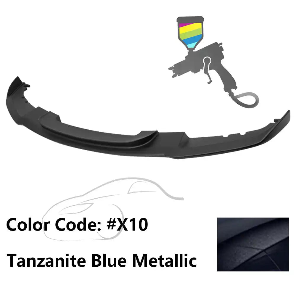 2012-2018 BMW F30 3 Series M Sport Front Bumper Lip Chin Spoiler Painted #X10 Tanzanite Blue Metallic