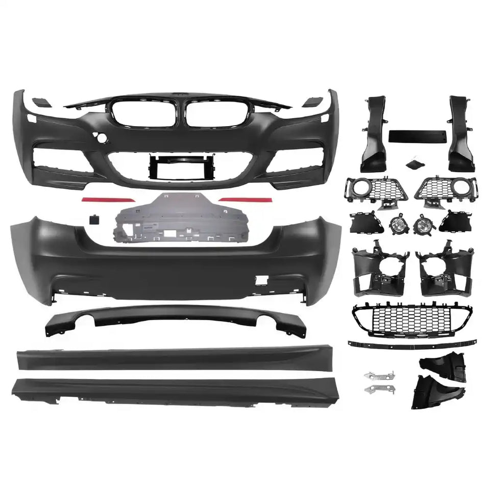 2012-2018 BMW F30 3 Series M-Tech Front Rear Bumper Cover Side Skirts