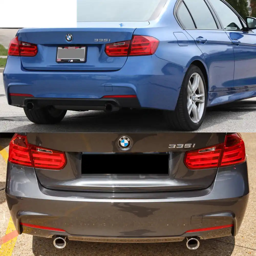 2012-2018 BMW F30 3 Series MT M Sport Rear Bumper Cover Diffuser Sedan