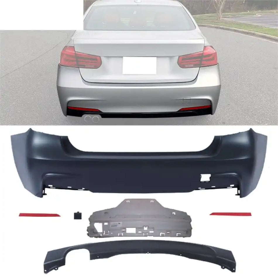 2012-2018 BMW F30 3 Series Sedan M-Tech Style Rear Bumper Cover