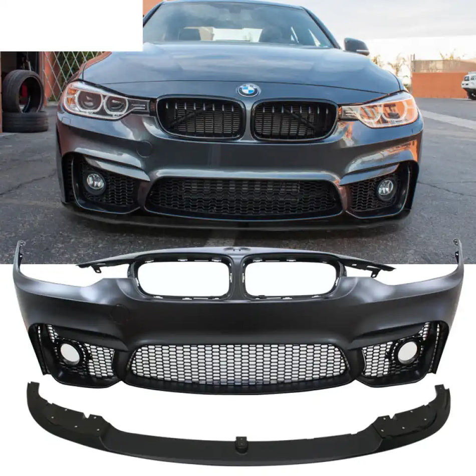2012-2018 BMW F30 M3 Front Bumper + Front Lip W/ Fog Cover